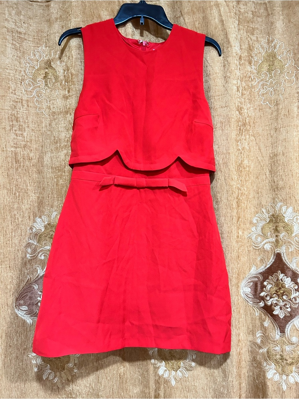 Avec Les Filles Scallop Edge Bodice Minidress, Size 10